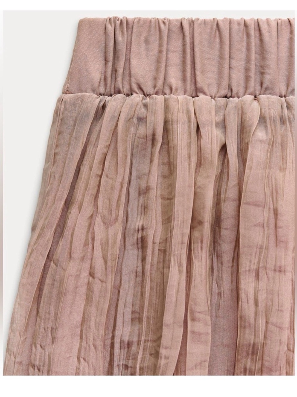 Zara Pleated Maxi Skirt in Dusty Rose - Picture 2 of 3